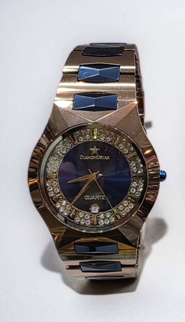 ساعة "DIAMOND STAR QUARTZ" رجالية المصنوعة من السيراميك